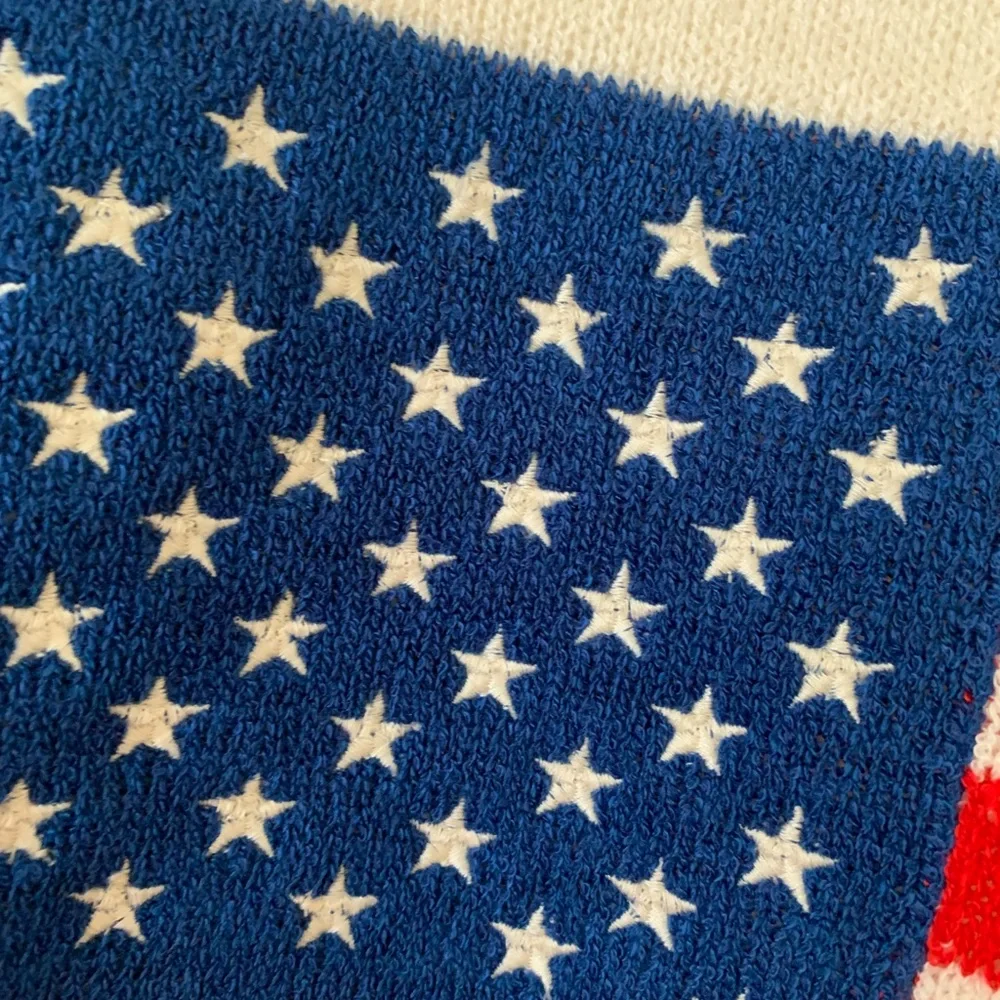 Torrid Cropped Sweater with American Flag Design - Picture 3 of 6